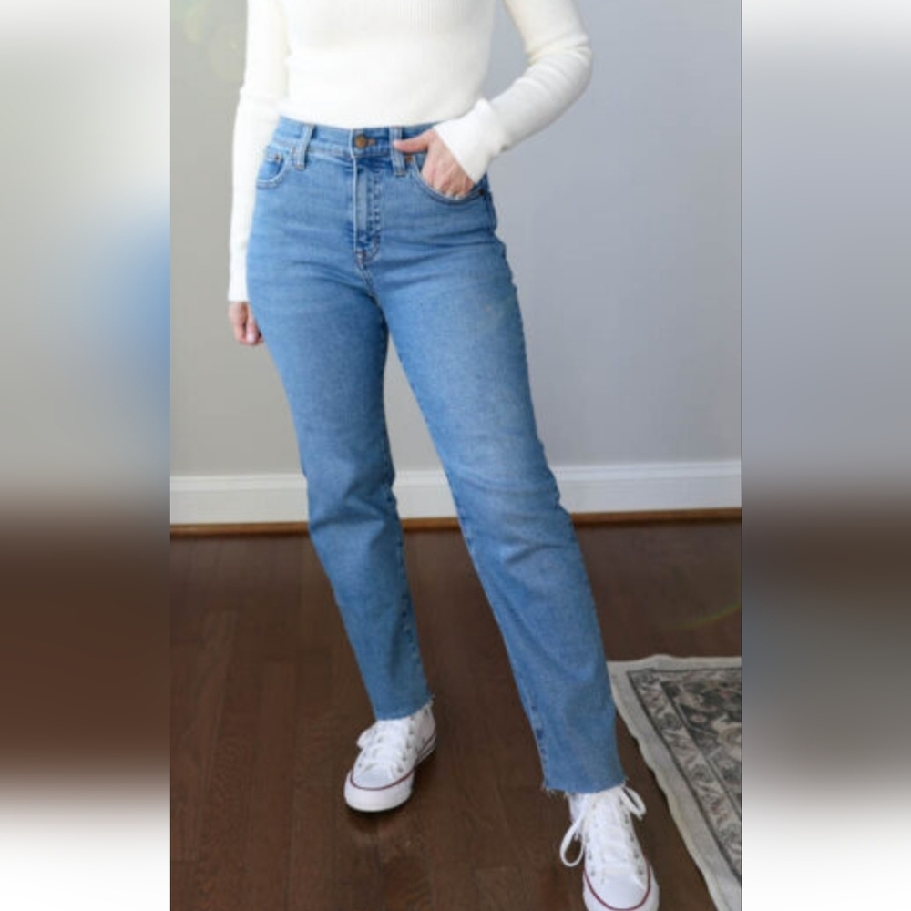 J. Crew Stovepipe Skinny Raw Hem Jeans Size 27